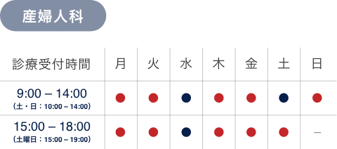 ウェルネスクリニック 産婦人科 診療時間